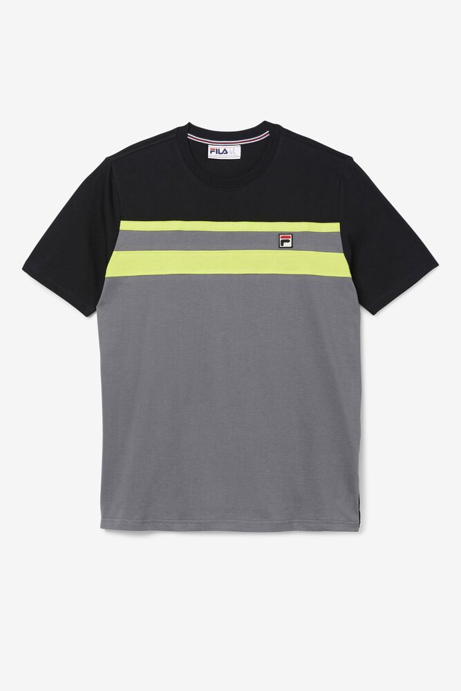 Fila Dover T-Shirt Grey - Mens - 46598UGAX